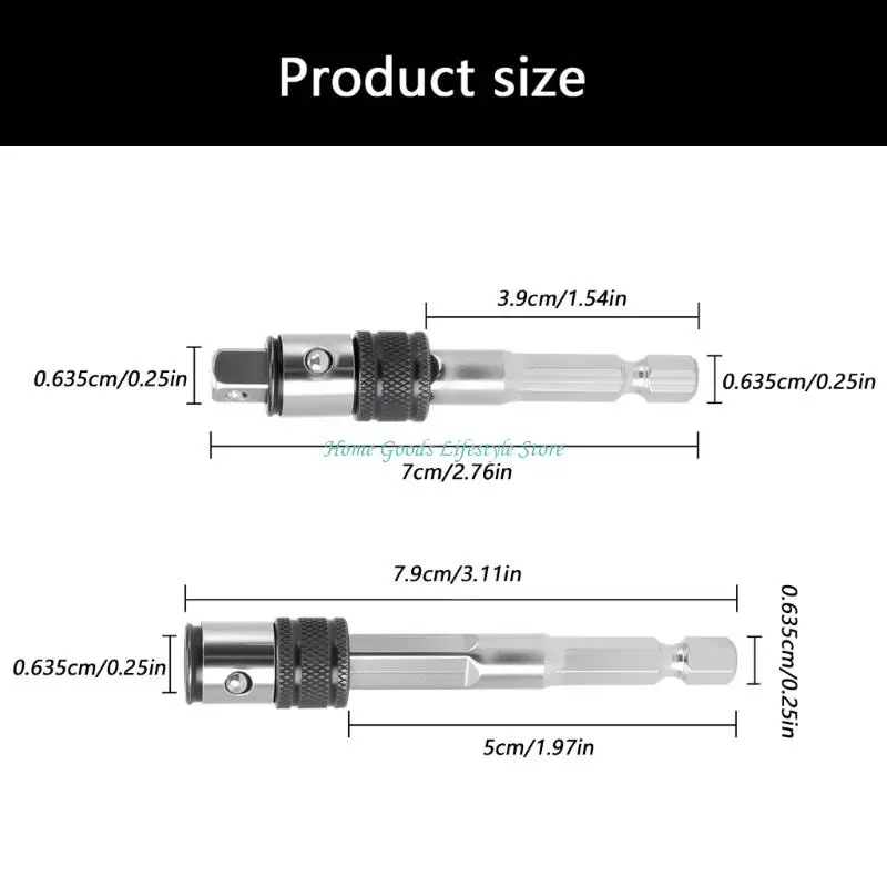 E74E Steel Power Tool Extension Adapter For Easy Access To Hard To Reach Work Areas