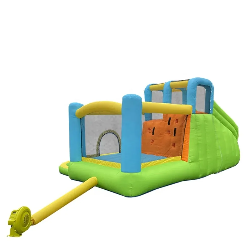 Multi-functional Durable Double Slide Funny Kid Toy Inflatable Bounce House Inflatable Bouncy Jumping  Trampoline Combo Castle