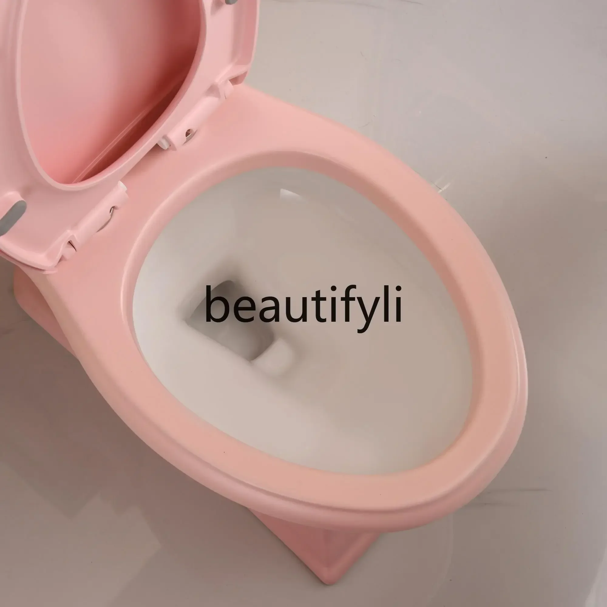B178 European retro pink toilet siphon peach powder toilet B & B personality