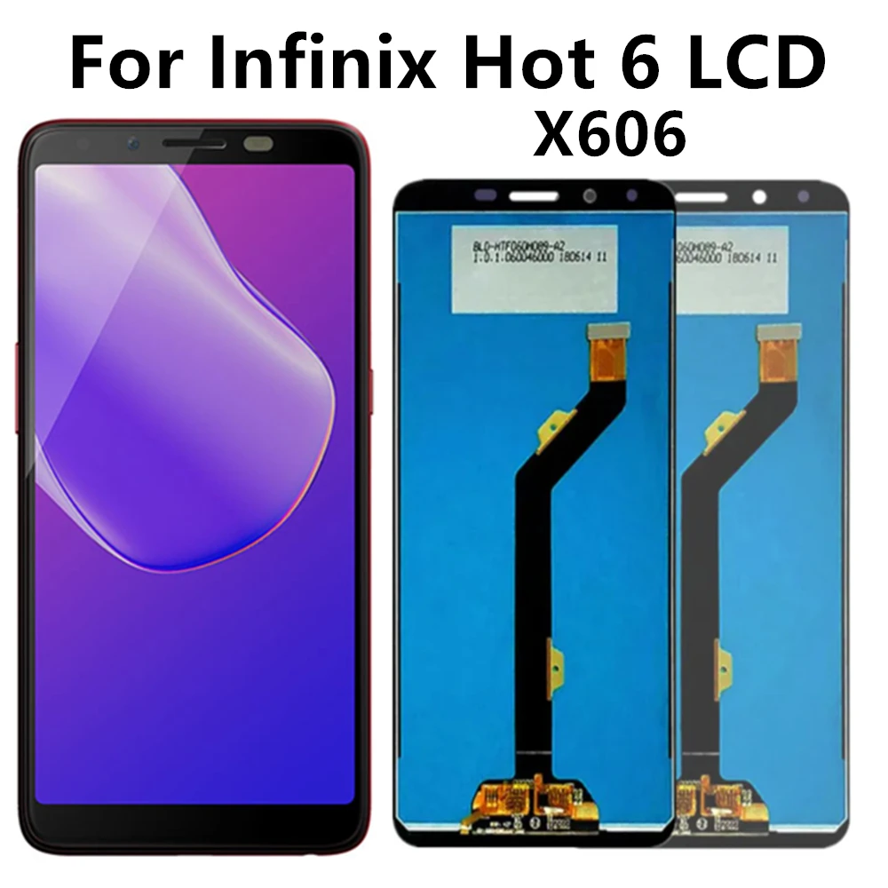 

6.0" LCD For Infinix Hot 6 X606 LCD Display Touch Screen Digitizer Assembly Replacement For Infinix Hot6 LCD Display