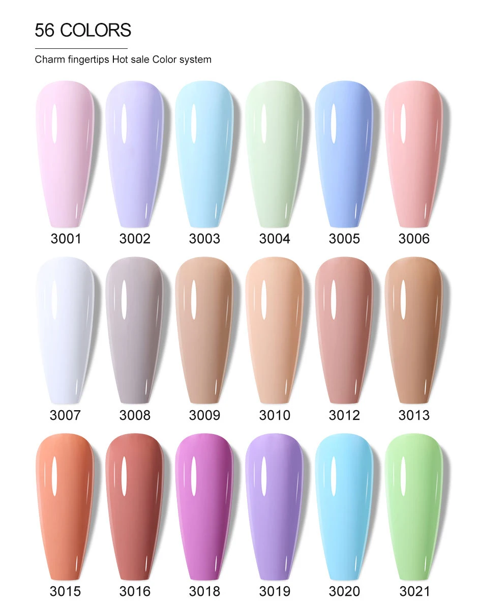 Clou Beaute 10/12/20/24-teiliges Gel-Nagellack-Set, 15ml Weißglasflasche, Nagelkunst-Kit, Semi-permanenter Gellack Nagellack – Detail 13