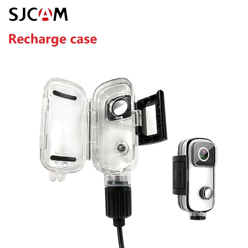 SJCAM Original Camera Waterproof Case Charger/Charging Box USB Cable for SJCAM C100 100+ Plus Anti-shake Motocycle Protect Frame