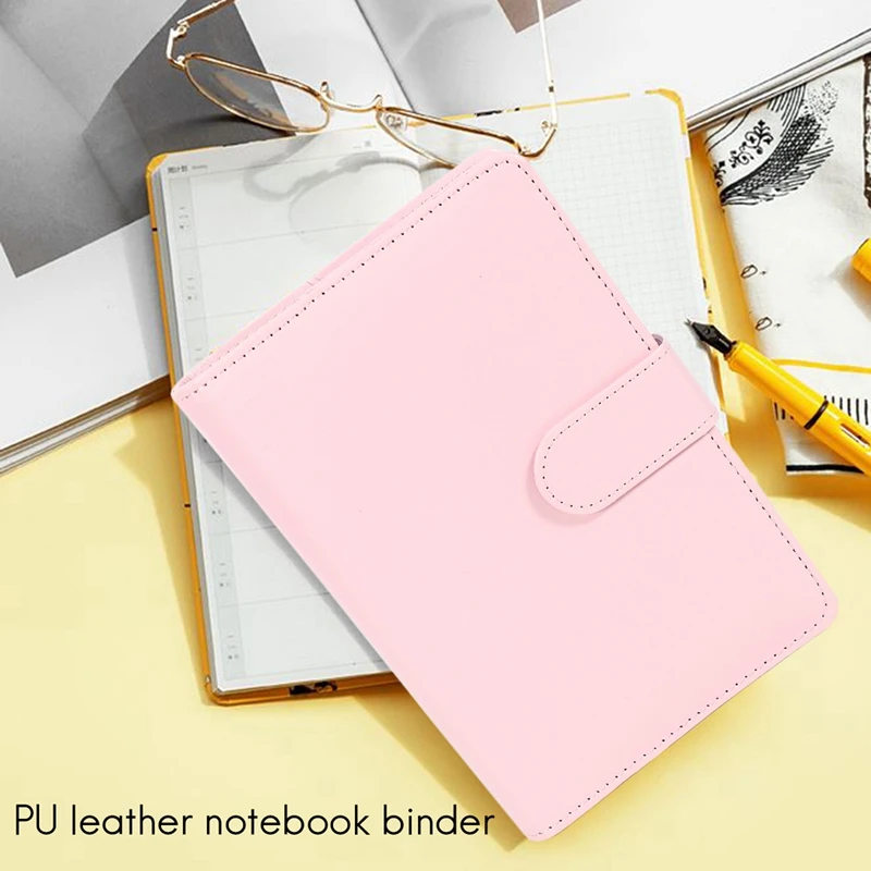 Top Deals 14 Binder Bags A6 With Leather Binder Cover, 6 Rings Budget Binder With Cash Envelope, Money Saving Binder