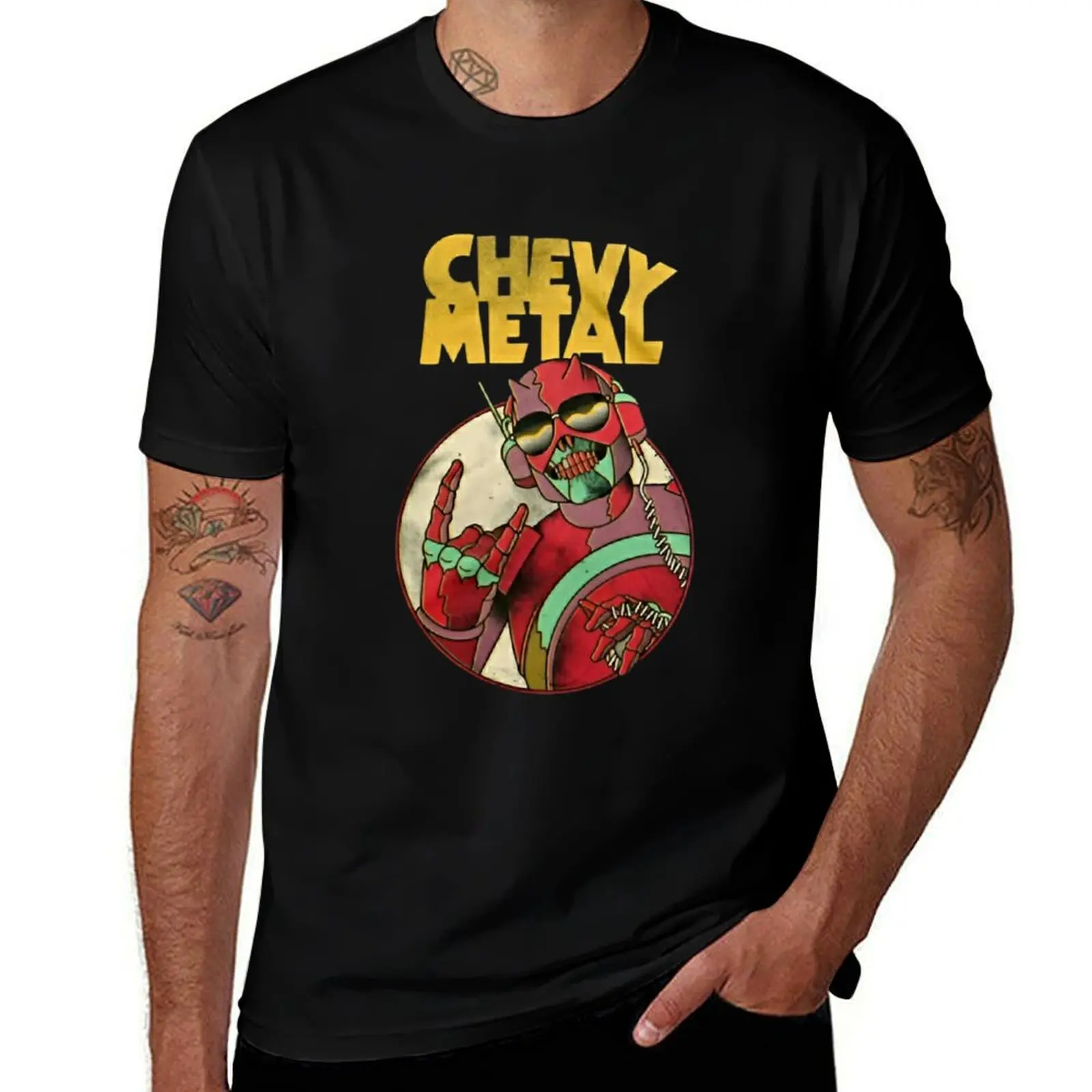 

CHEVY METAL T-Shirt t shirt men 100% cotton luxury brand cotton t shirts man 100% man t shirt heavy cotton T-Shirt