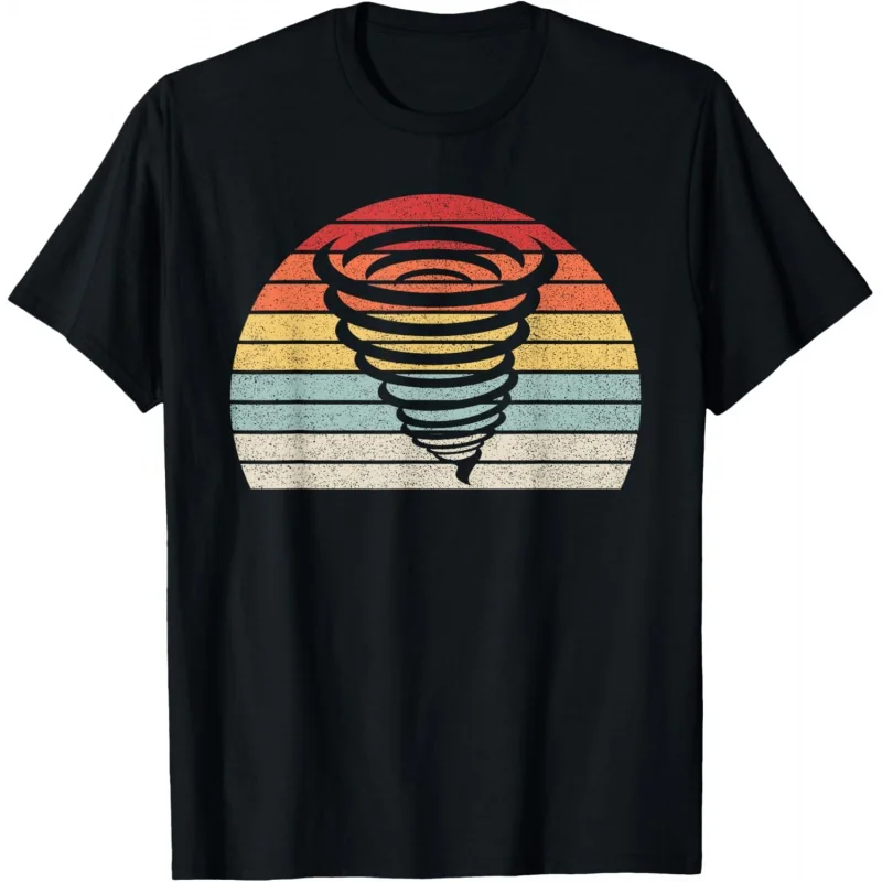 Vintage Tornado Weather Hurricane Pattern T-shirt