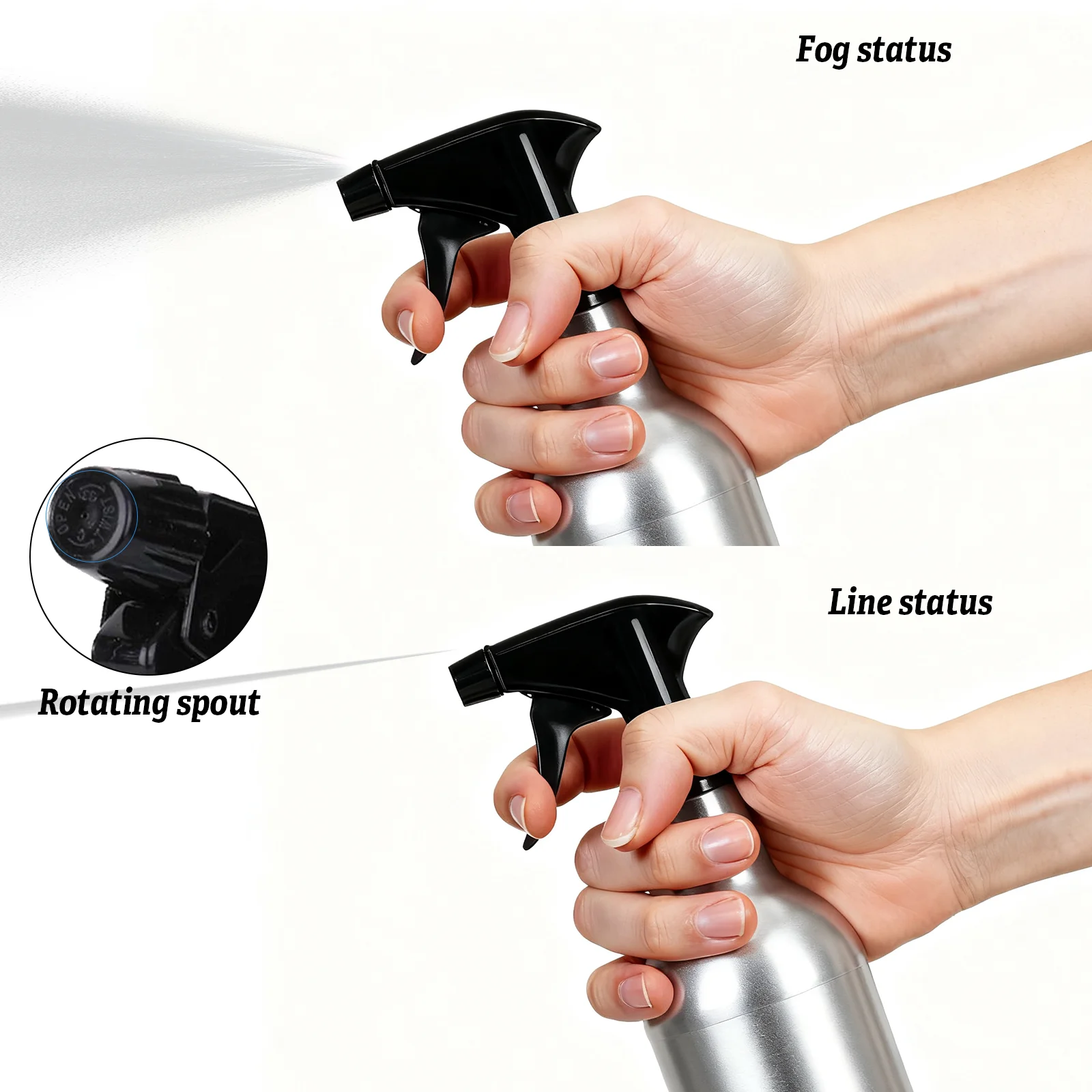 POSEIDON 300 مللي الألومنيوم الوشم رذاذ زجاجة عالية الجودة غسل زجاجات الساخن رذاذ زجاجة الوشم اكسسوارات الوشم لوازم #2