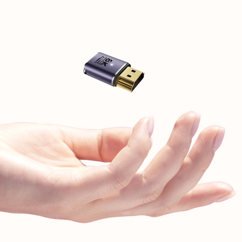 8K HDMI-compatible Extender Adapter 90 Degree Male To Female Converter 4K 120Hz UHD2.1 Elbow For PS4 PS5 HDTV Laptop Monitor