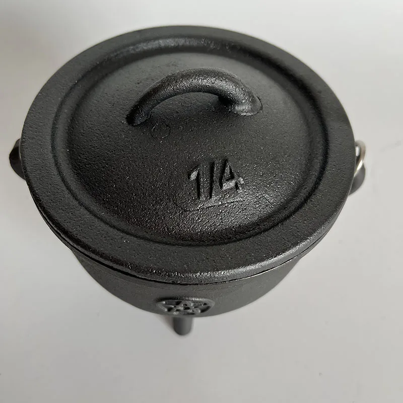 Hot Sale Halloween Pentacle Witch Magic Pentagram Crucible Wax Table Altar Witch Burning Pot Cast Iron Three Legs Cauldron - Image 5