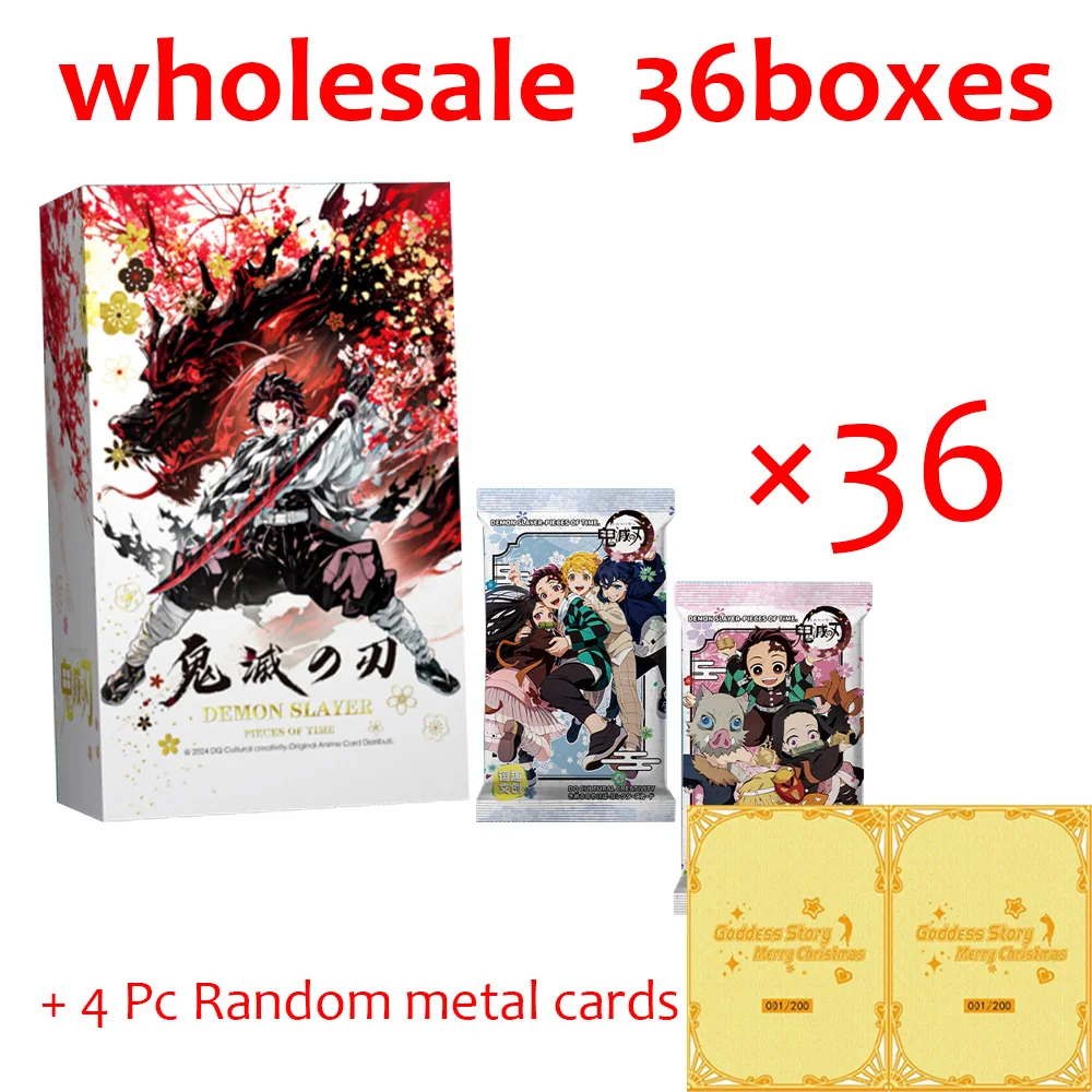 Wholesales New Demon Slayer Collection Card CCG Booster Box  Party Games Collectible Cards