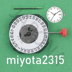 2315 movement miyota 2315 Standard movement with date display japan movement Three Hands Calendar Date Metal quartz movement