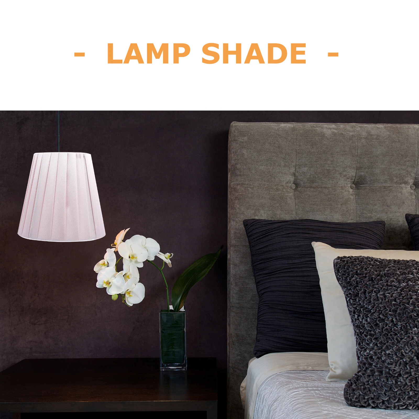 

6pcs Fabric Lampshade Light Cover Decorative Cloth Art Nordic Style Dustproof Bedroom Study Library