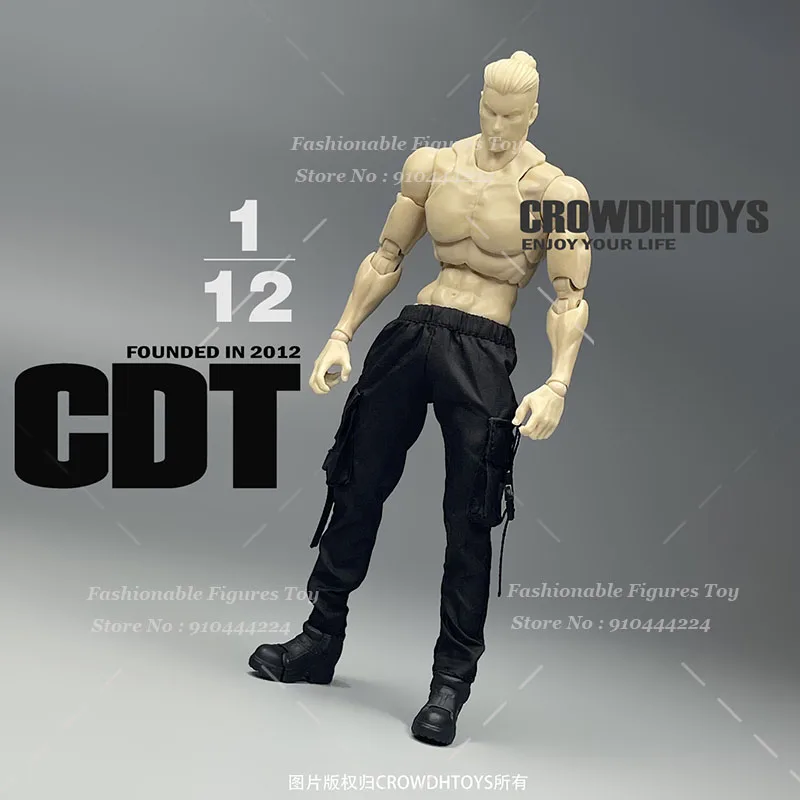 CROWDHTOYS 1/12 Uomini Soldato Pantaloni Alla Moda Multi Funzionale Cintura Da Battaglia Accessorio di Vestiti Per 6 Pollici Action Figure Modalità Bambole