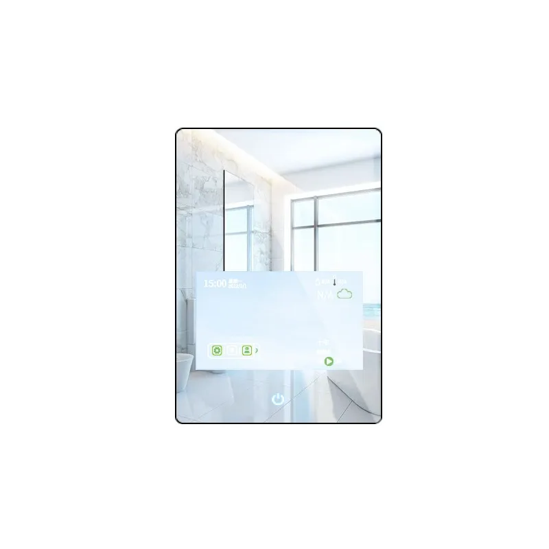 Smart touch mirror TV bathroom bathroom multi-function square smart mirror advertising machine