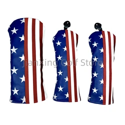 Golf Flag pattern Head cover Driver Head Covers Fairway Wood Head Covers Hybrid Head Covers Putter Cover