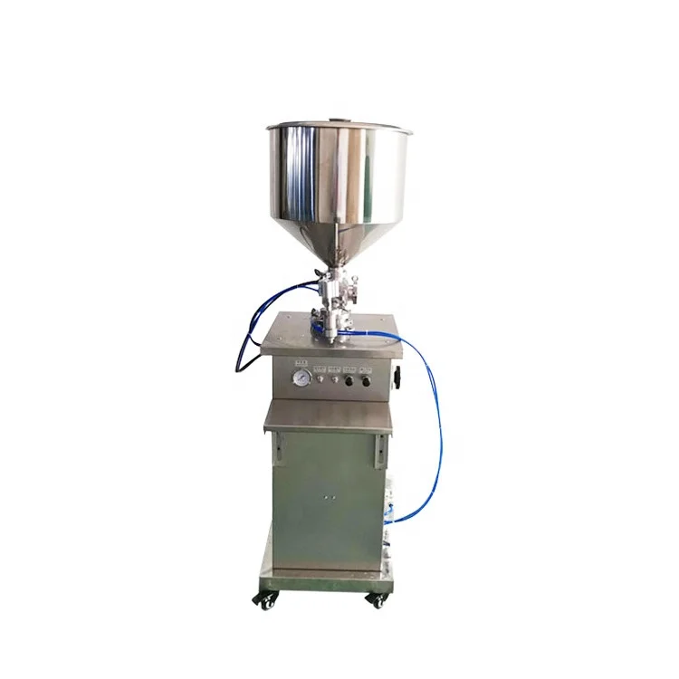 Vertical Liquid Sauce Paste Cream Fluid Filling Machine 100-1000ml Single Head High Viscosity Honey Stick Filler Packing Machine