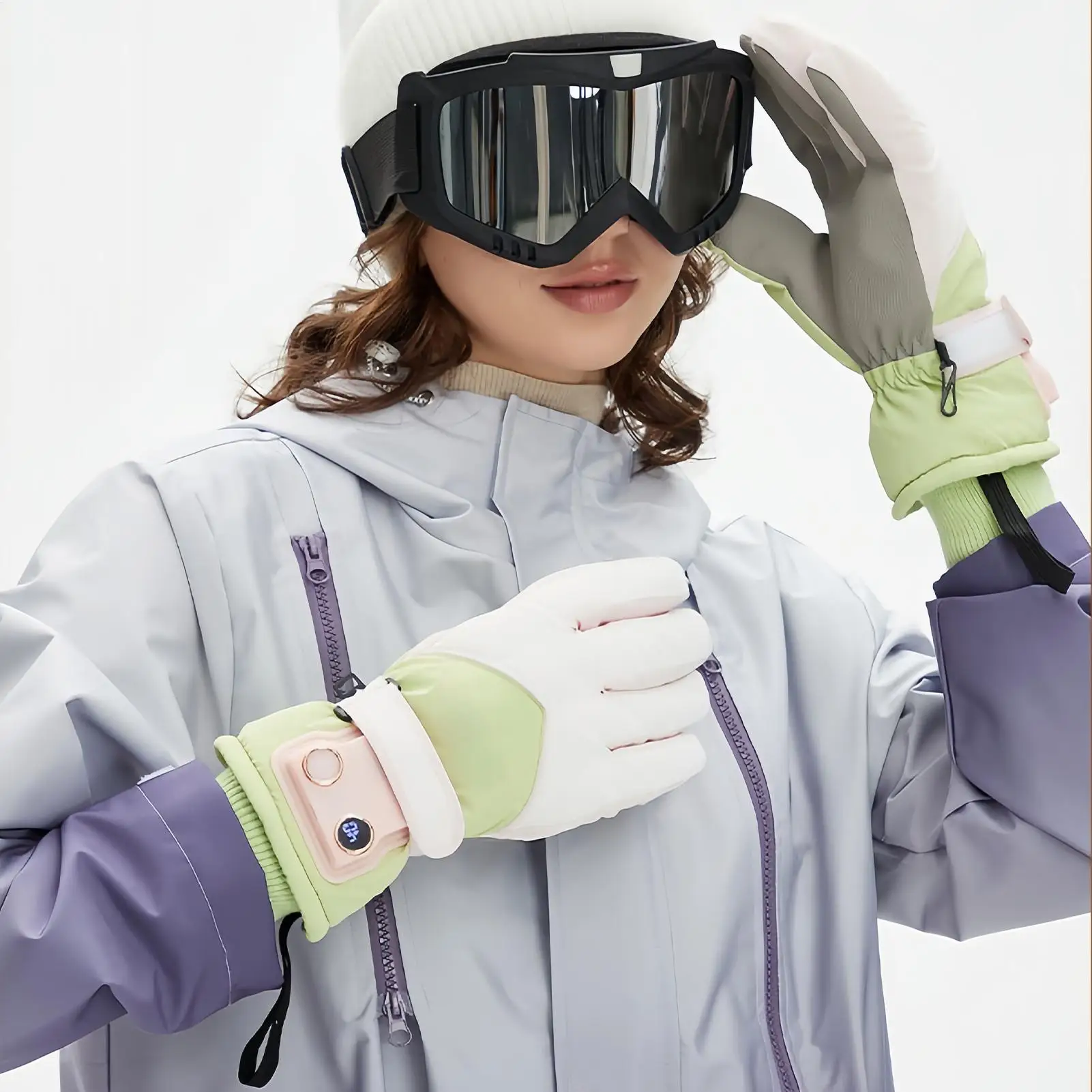 

Heated Gloves Women Touchscreen Hiking Warming Supplies Hand Warmer Gloves For Sports Enthusiasts Riders Delivery Drivers Snow