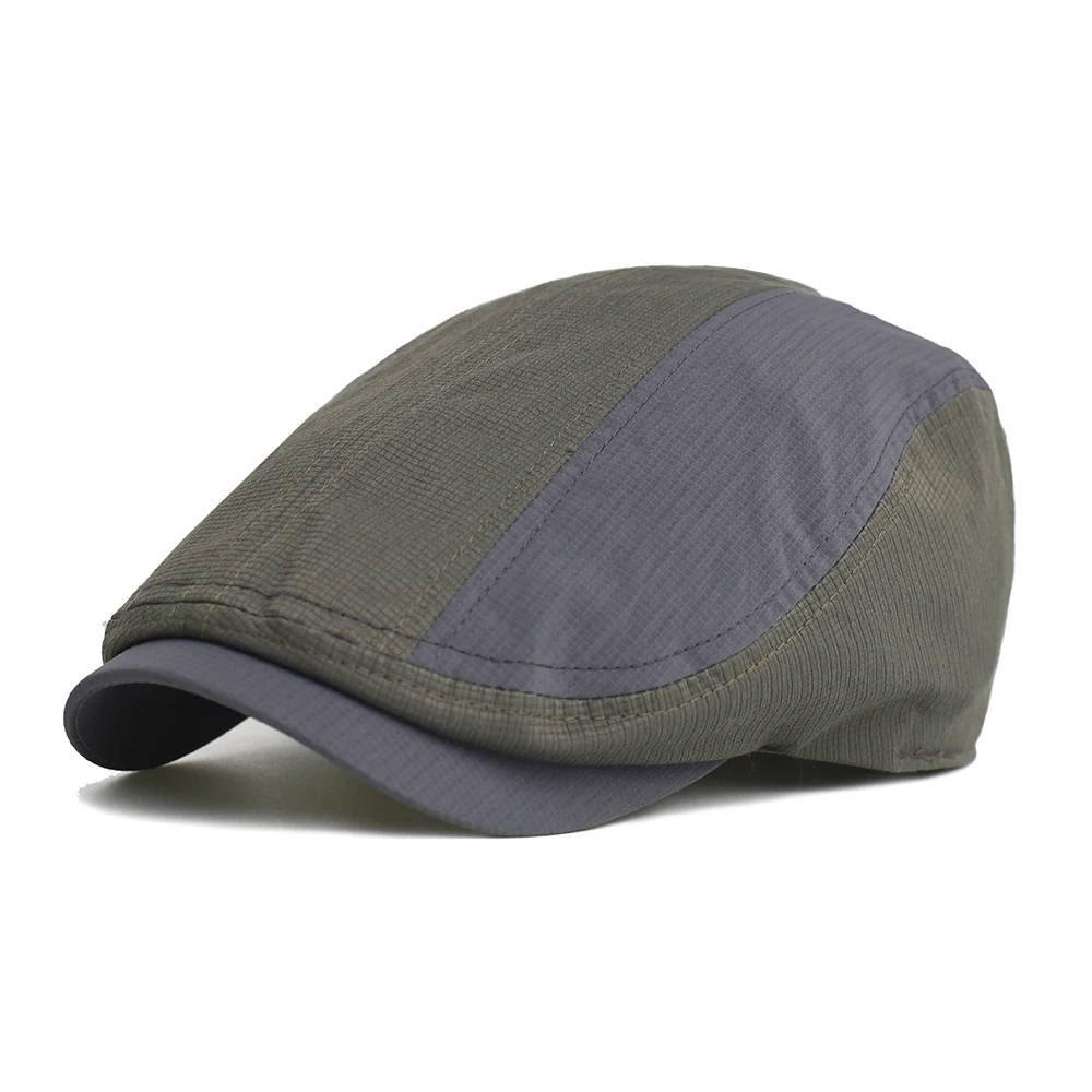 Spring Summer Breathable Thin Newsboy Caps Men Woman Fashion Casual Beret Flat Ivy Cap Soft Solid Driving Peaked Cap Unisex