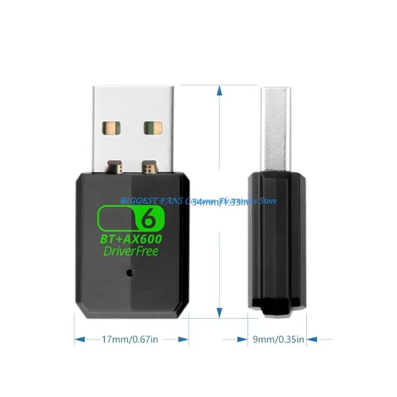 AX600 USB WiFi 6 محول متمثل في Dongle Double Band 2.4Ghz و 5 جيجا هرتز محول الاستقبال اللاسلكي الشبكات اللاسلكية #6