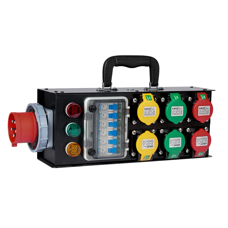 12/24WAYS Explosion-proof Socket Distribution Box Construction Site Portable Overhaul Power Supply Box Outdoors Industry Plug