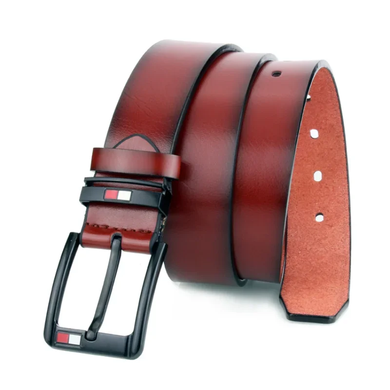 Fashion Luxury Designer Brand Men Belt High Quality PU Leather Strap Pin Buckle Fancy Vintage Belts for Jeans Leisure Waistband