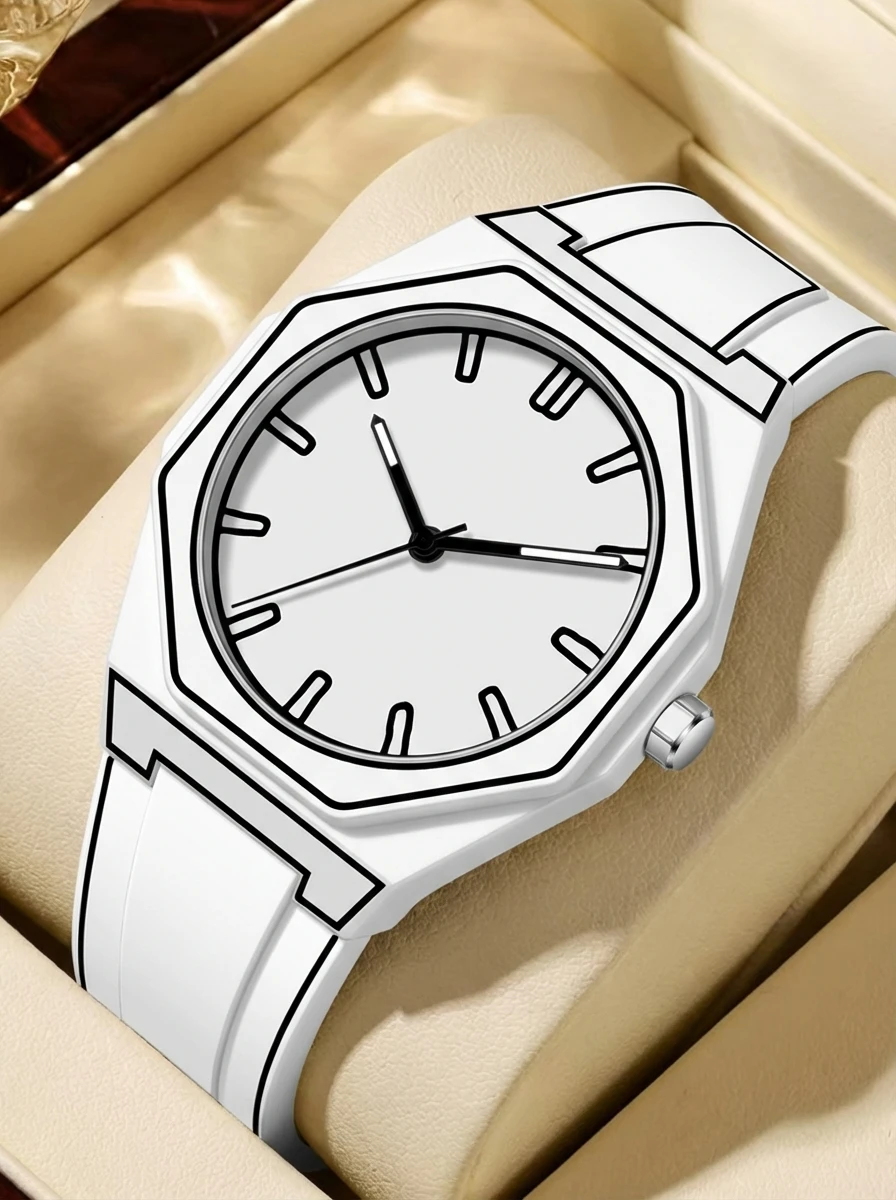Trendy Minimalist Line Art Sty - Resin Art Watch ulasan dan harga