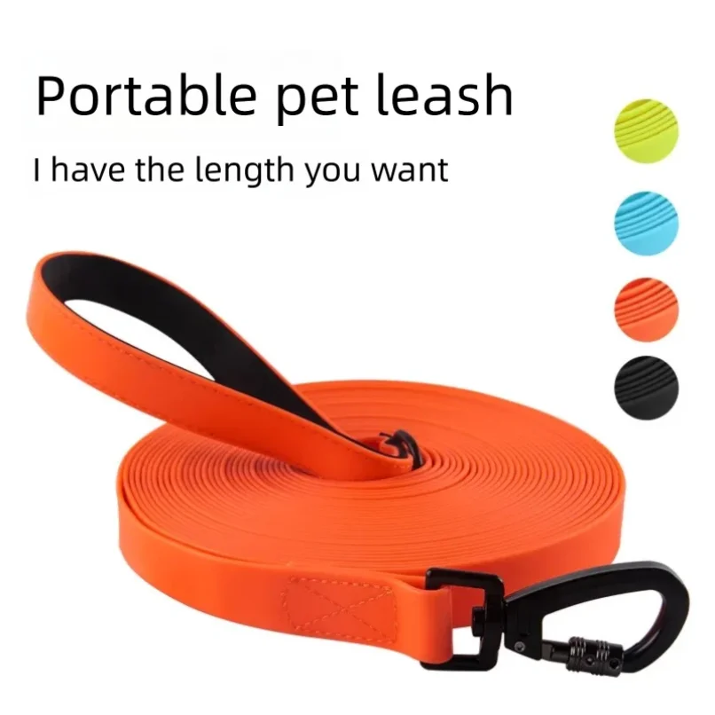 

1.5M 2M 3M PVC Dog Leash large dog Medium non-slip Waterproof and easy to clean running dog training Leash long strong