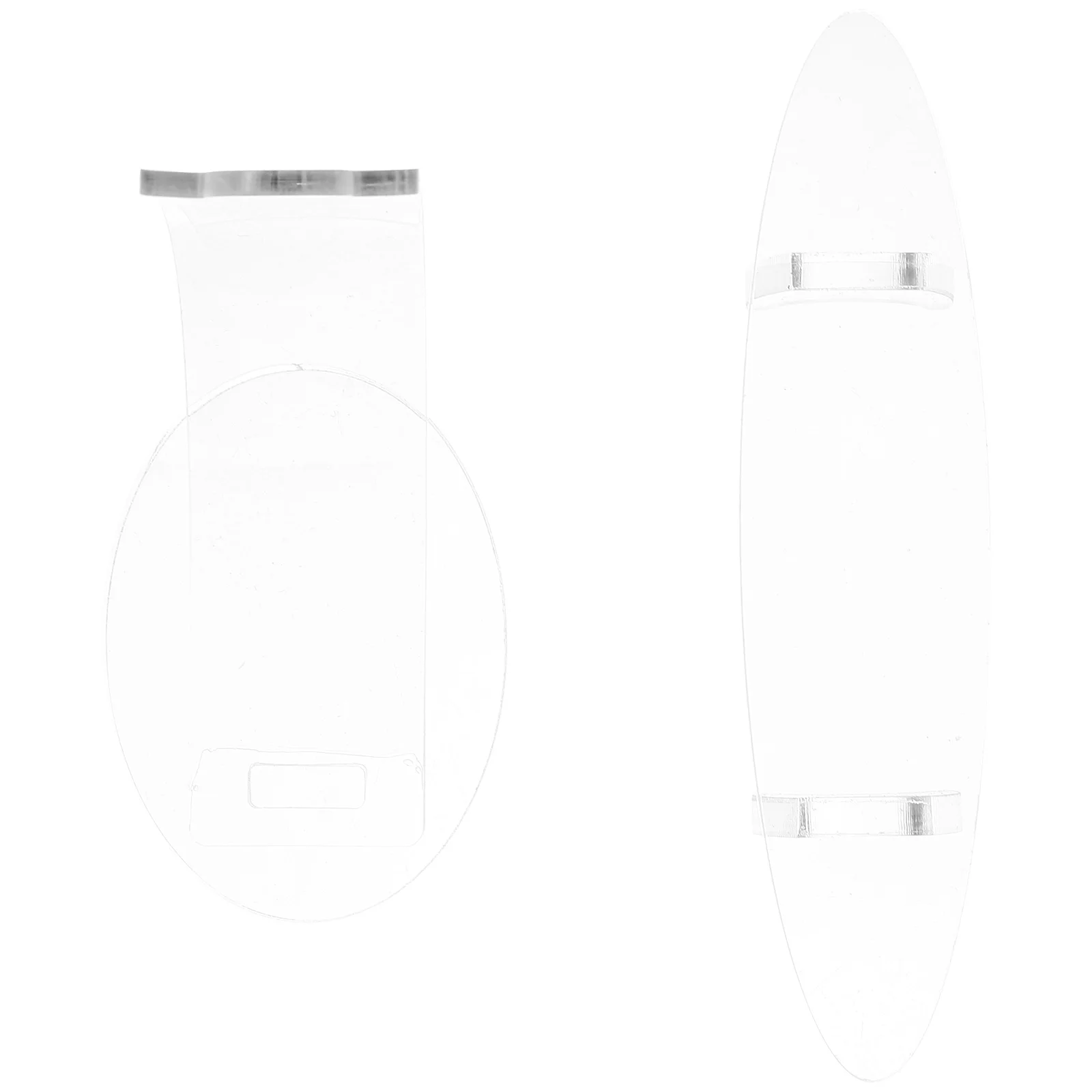 

2Pcs Pen Display Stand Acrylic Makeup Brush Organizer Clear Rack Space Saving Neat Desk Tidy Pen Stand Eyebrow Pencil Holder