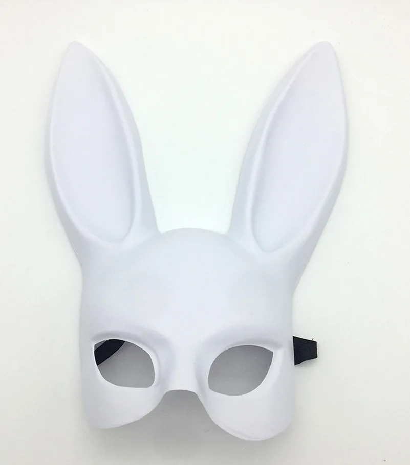 Mark Black – masque oreilles de lapin Sexy pour femmes et filles, longues oreilles de lapin mignonnes, masque de Bondage, Halloween, mascarade, Costume Cosplay