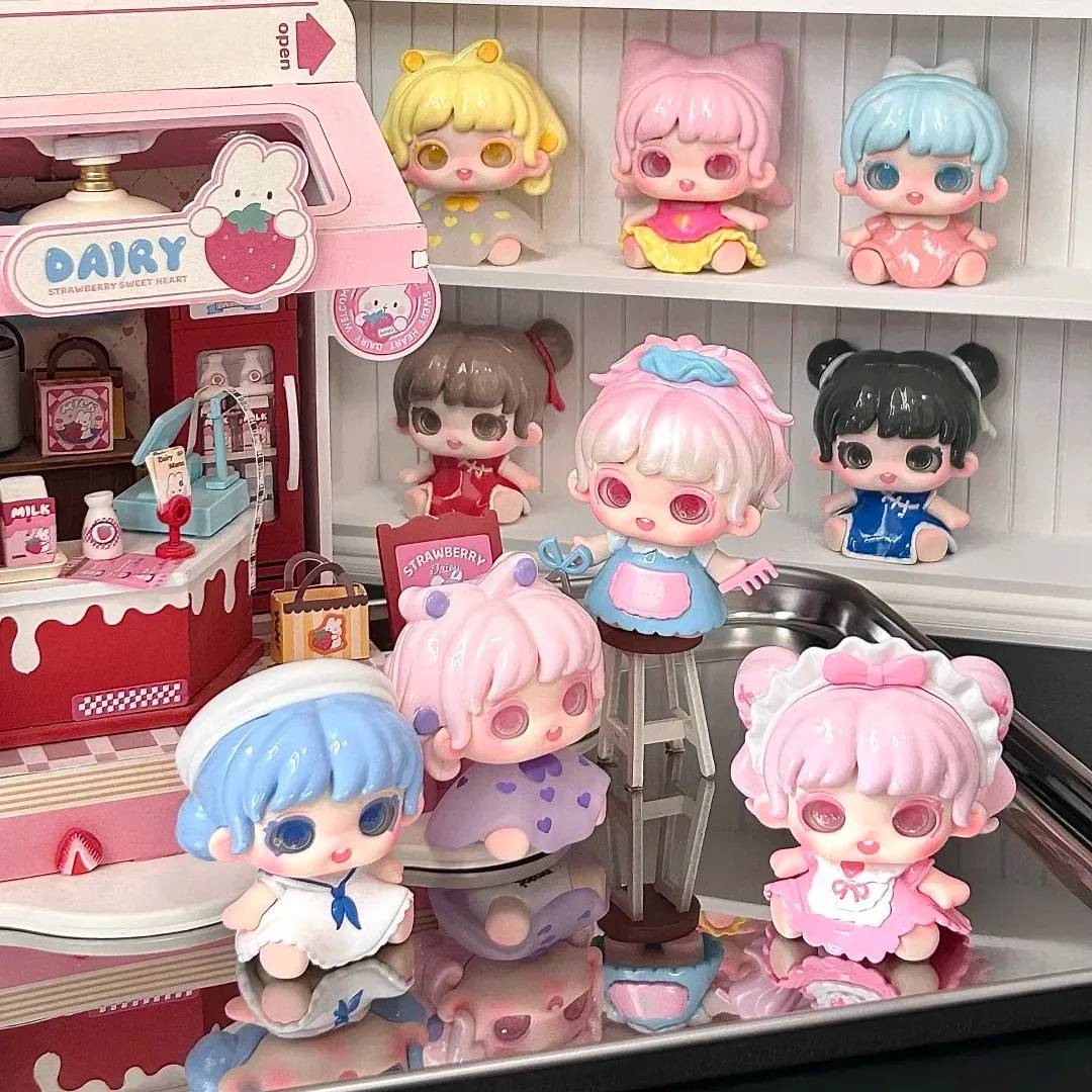 أصيلة Jotoys/Miana Xiaomi'Na Mini Shapeshifting منزل صغير رائعتين حبة سلسلة صندوق أعمى تمثال هدية مزخرفة