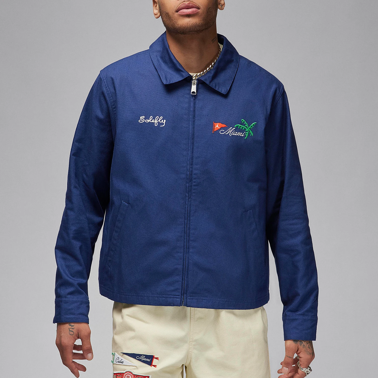 سترة Nike الرسمية الأصلية JORDAN x SoleFly للرجال FQ3805-410