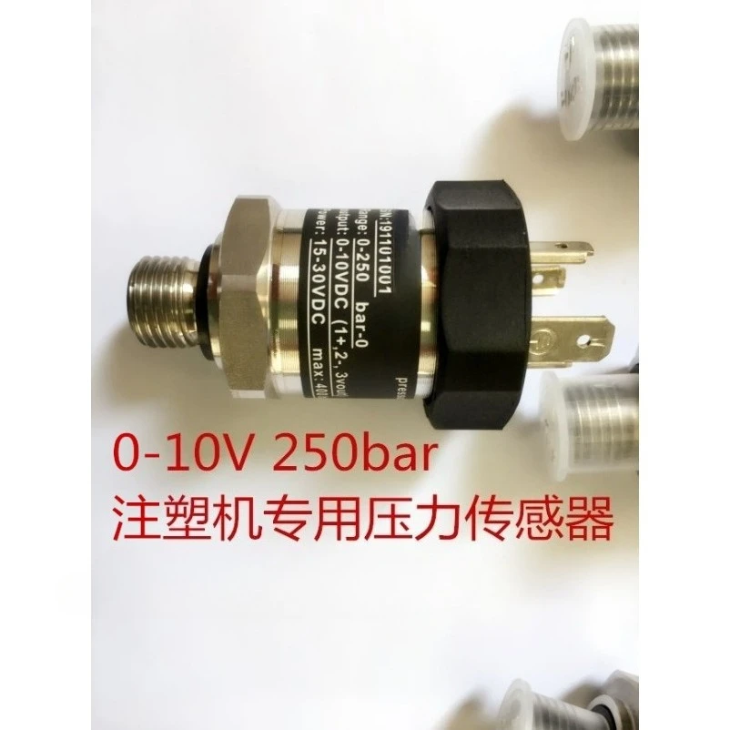 Hydraulic Pressure Sensor for Injection Molding Servo System, 0-250bar, 0-10V 4-20mA 1-6V Oil Pressure Transmitter
