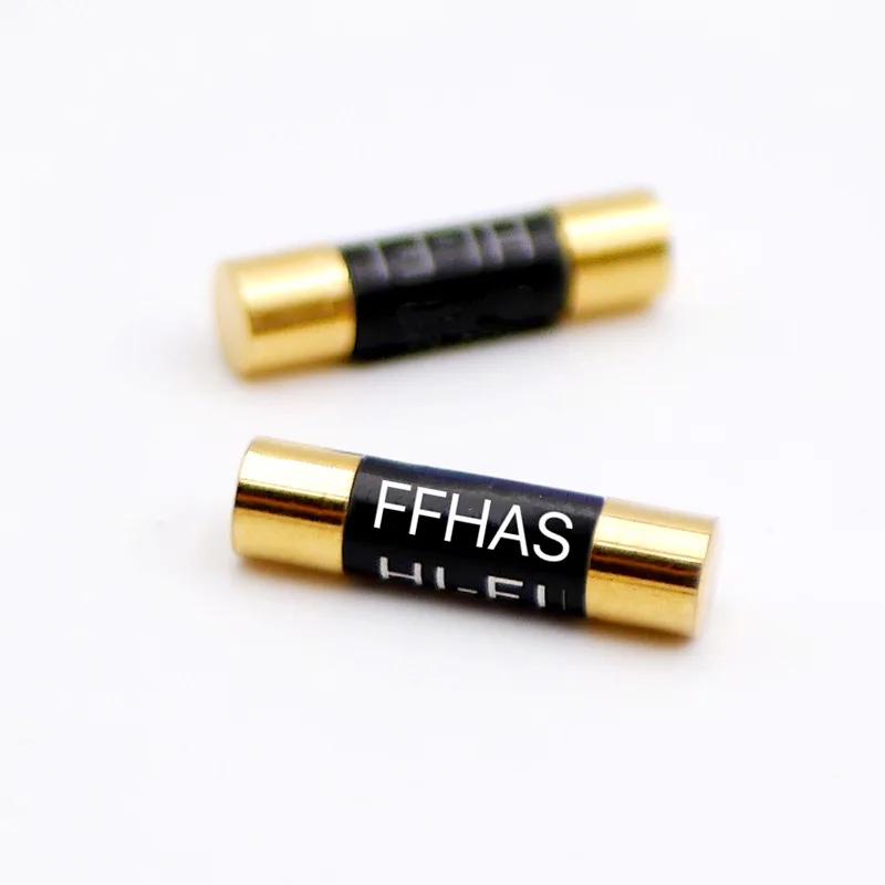 FFHAS 5 x 20 mm ölgetauchte langsame Sicherung 5N reines Silber Gold Nano-beschichteter HiFi-Audio-Vorverstärker VerstärkerRöhrenverstärker CD DAC – Detail 1