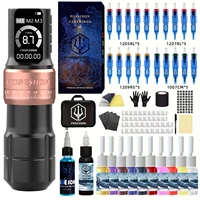 Kit de tatuaje POSEIDON, Kit de pluma de tatuaje ajustable para maquillaje permanente, Kit de máquina de tatuaje, Kit de pistola de tatuaje inalámbrica de alta calidad