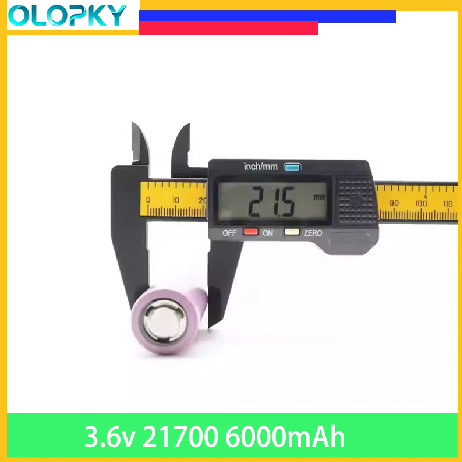 3.7V 21700 6000mAh Li-ion Battery | High Capacity 5850Min Capacity | CE Certified | For Electric Bicycles, Tools & Unicycles