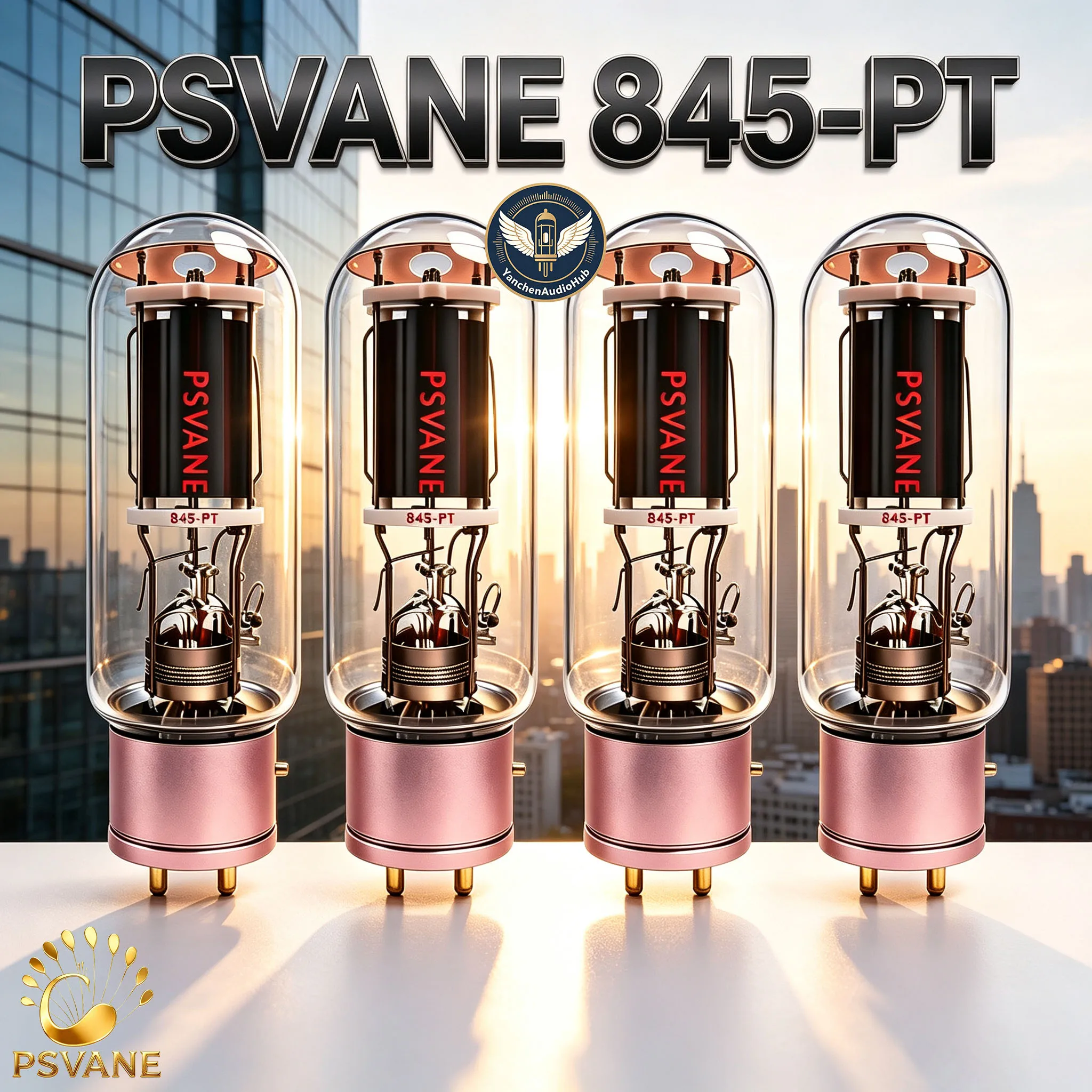 CHN 2027 – Fully Upgraded PSVANE-845 PT Vacuum Tube Hi-Fi Audio Amplifier, Compatible with 845 Tubes from Various Brands