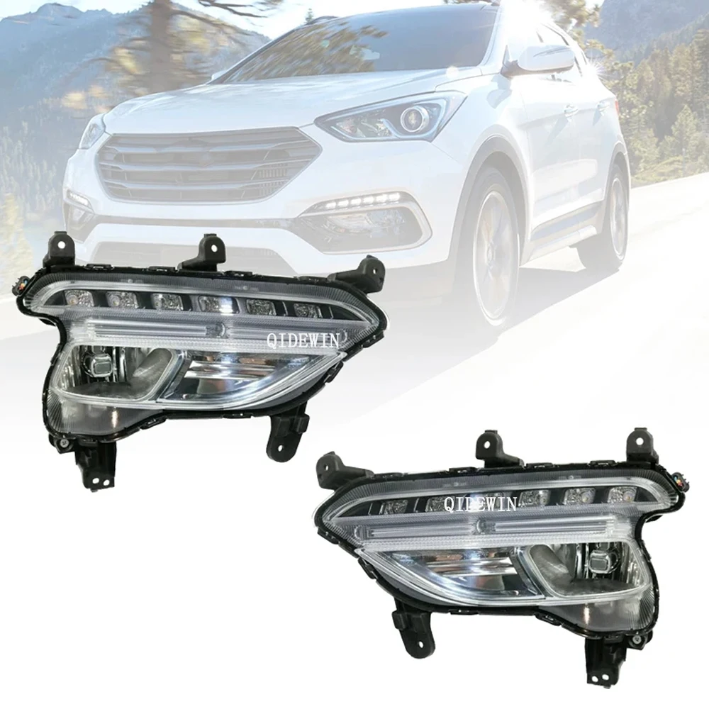 

For Hyundai Santa Fe Sport IX45 2016 2017 2018 DRL LED Daytime Running Light Headlight Fog Light Car Assembly Accessories