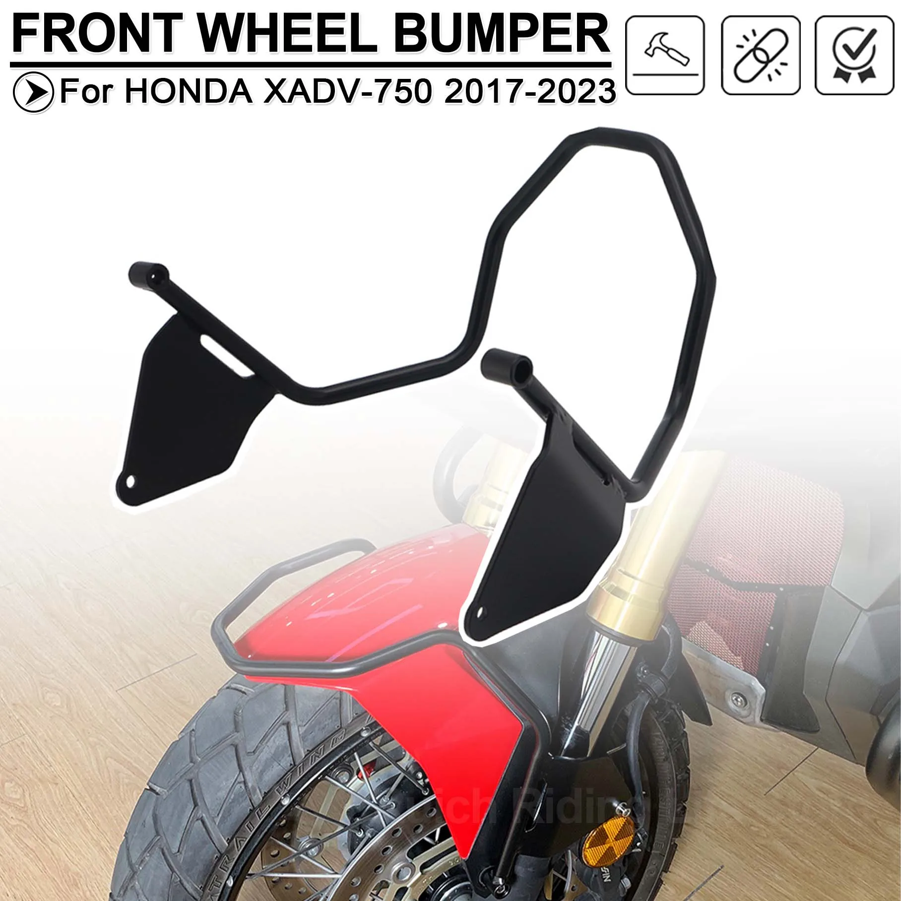 

Motorcycle Front Wheel Mudguard Protective For Honda XADV750 XADV 750 2018-2023 ADV160 2022-2023 Bumper Fender Guard Crash Bar
