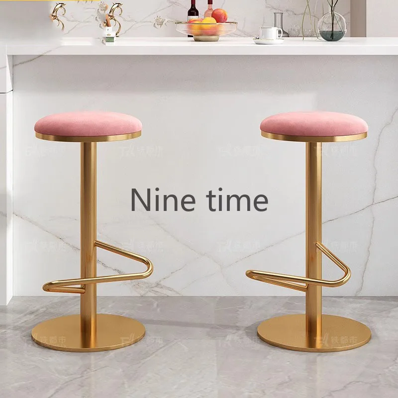 

Bar Stools Luxury Wooden Chairs Cafe Chair High Stool Kitchen Vintage Outdoor Gamer Dining Modern Counter Floor Metal Furniture