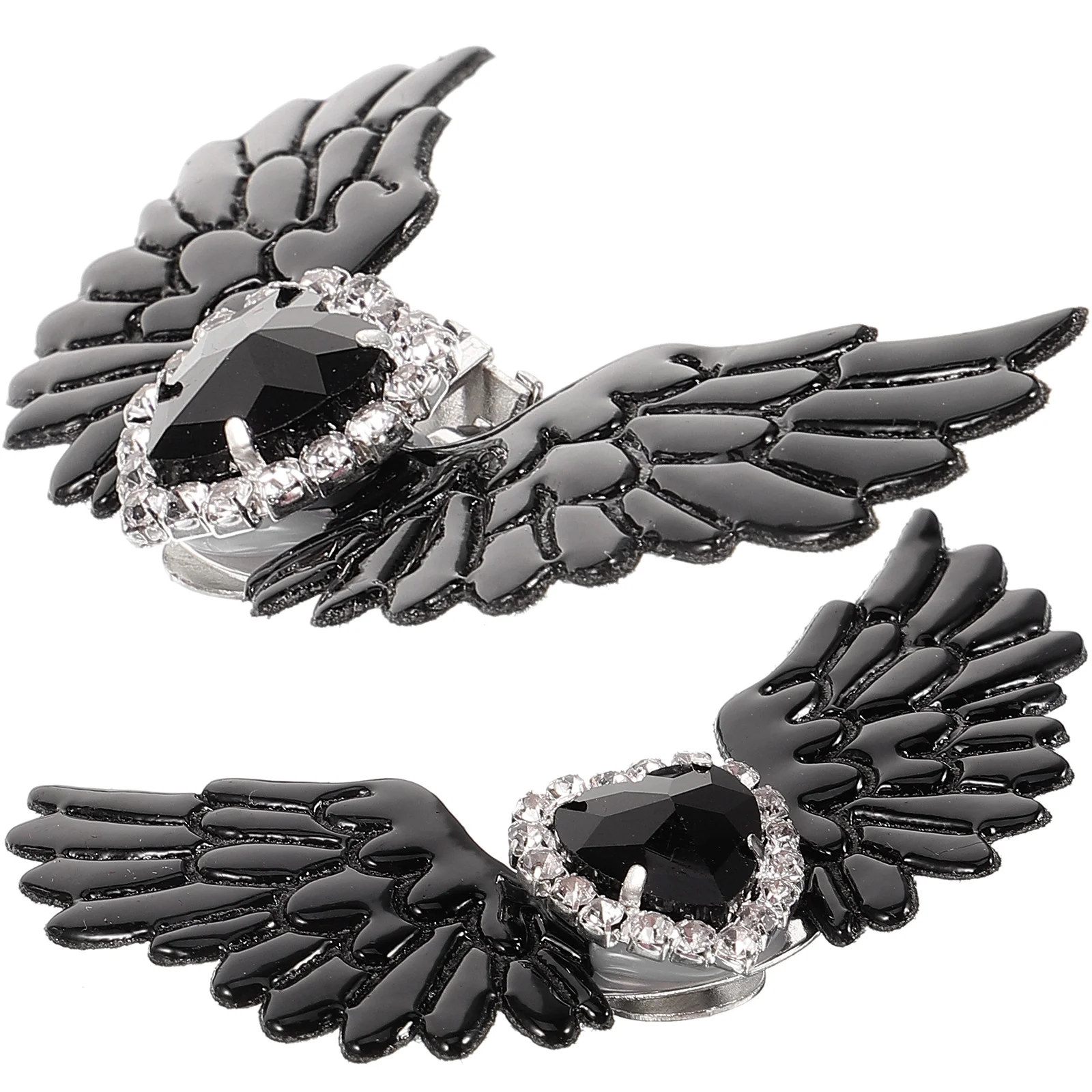 

Heart Rhinestone Boots Shoe Clips Buckles Decorative Accessories For Women Party Wedding