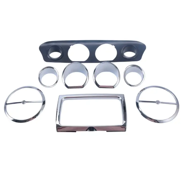 

Suitable for Harley-davidson 8-piece chrome-plated motorcycle parts Suitable for dashboard decoration, inner fairing decoration