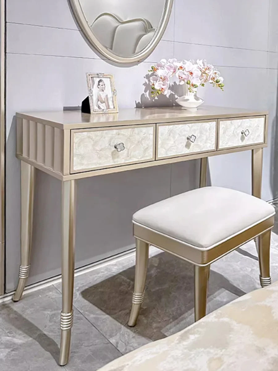 Shell Dresser Makeup Table Bedroom Makeup Table Three Pumps Small Unit Solid Wood Study Table