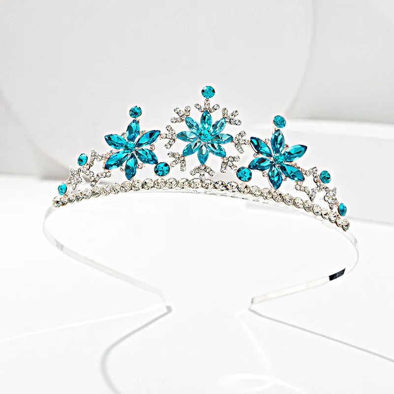 ZANLLOY Princess Crown Role-playing Baby Girl Toys Children Snowflake Crown Headband Gift Baby Hair Accessories