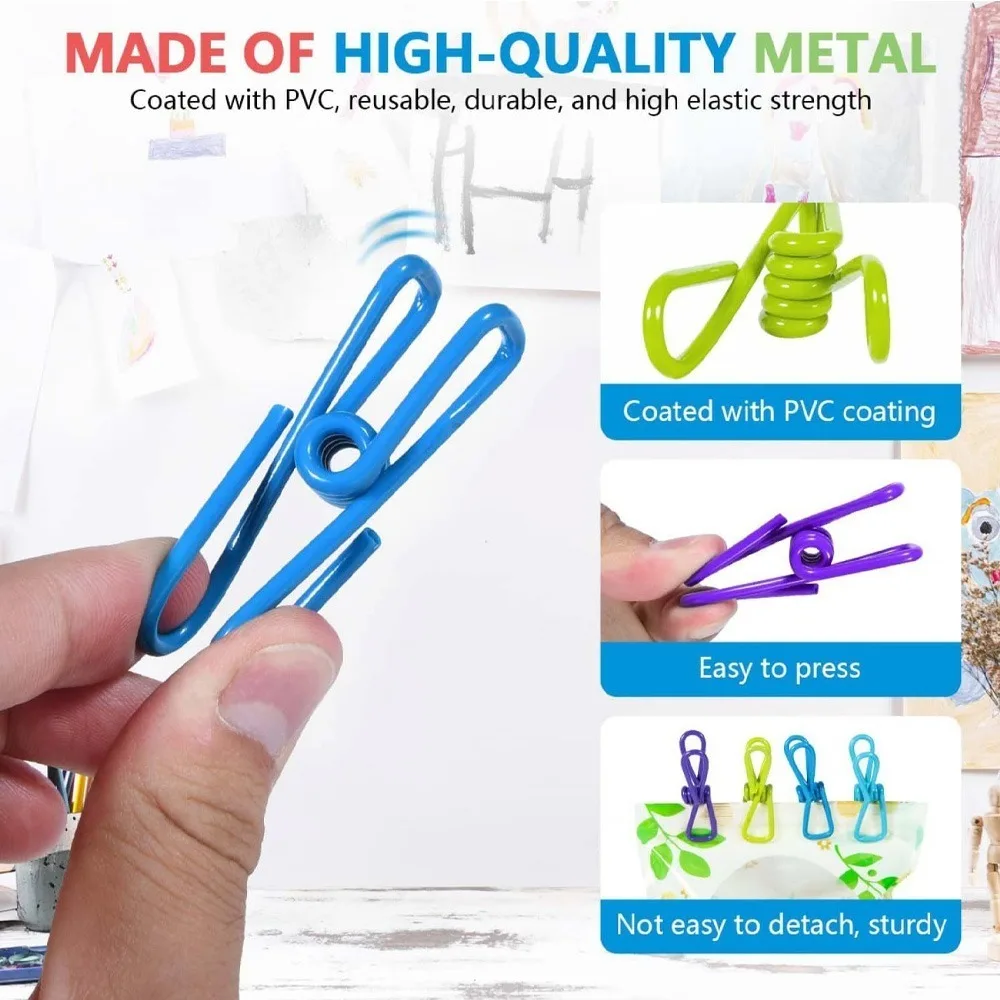 10 Pcs Random Color Chip Clips, Food Bag Sealing Clips