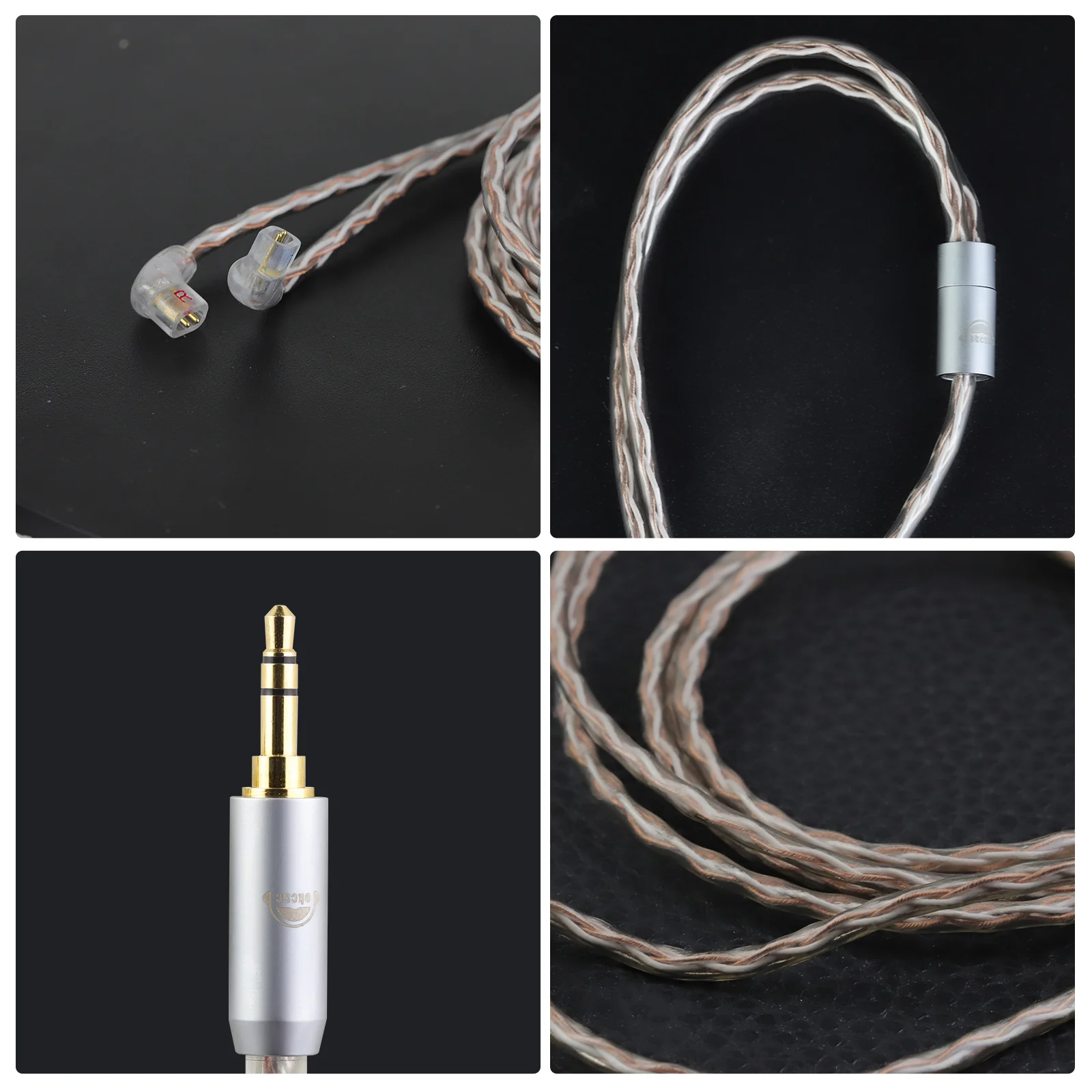 OKCSC سماعات كابل ل QDC SKZ AS12 AS16 UE 5pro CA4 CA16 TPN مع 2.5 مللي متر 3.5 مللي متر 4.4 مللي متر Type-c التوصيل ترقية كابل الصوت HiFi