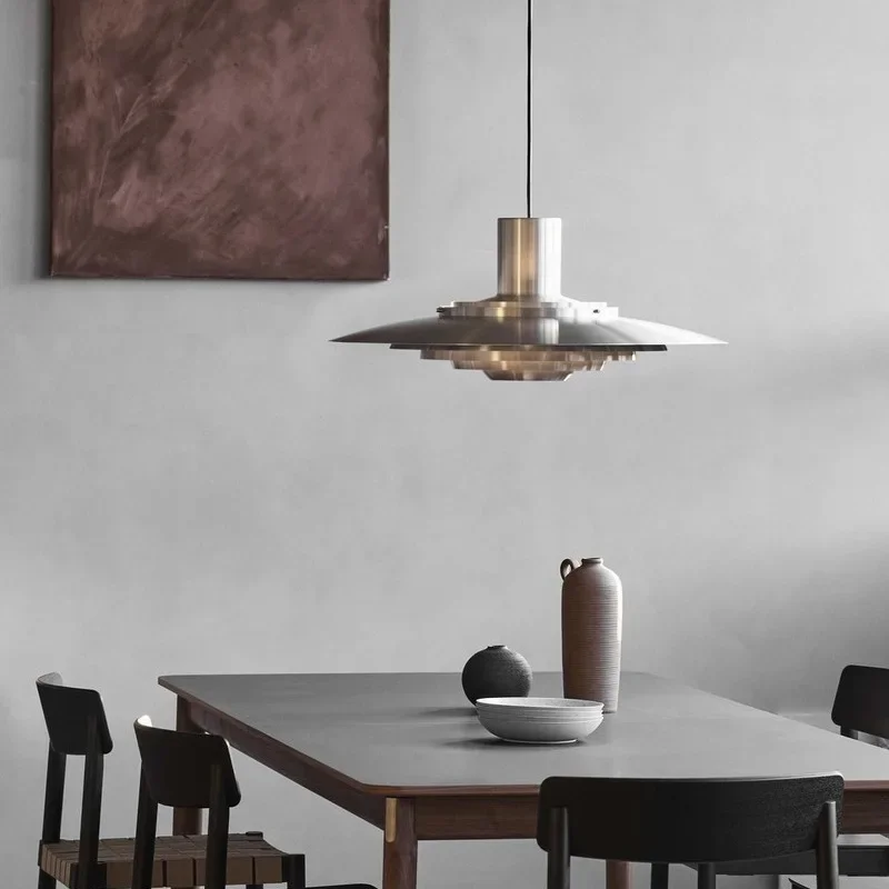 Nordic Metal Pendant Light High Quality Umbrella LED Hanging Lamp Dining Room Kitchen Luster P376 Pendant Drop Light KF1