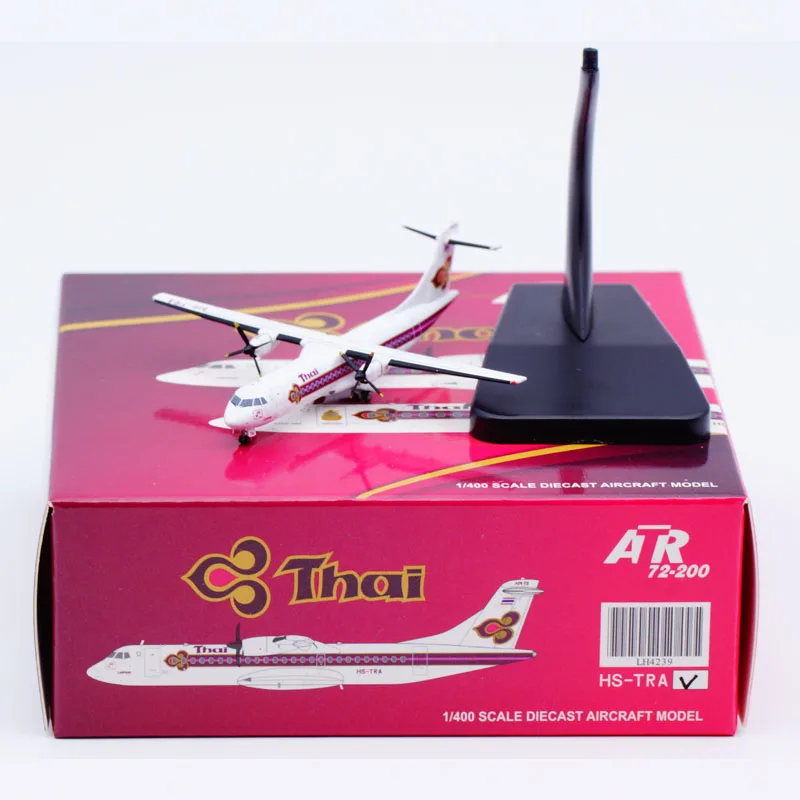 

LH4239 Alloy Collectible Plane Gift JC Wings 1:400 Thai Airways StarAlliance ATR72-200 Diecast Aircraft Model HS-TRA With Stand