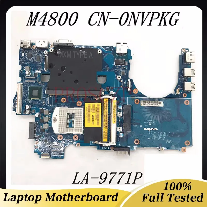 

CN-0NVPKG 0NVPKG NVPKG Free Shipping High Quality Mainboard For Dell M4800 Laptop Motherboard VAQ10 LA-9771P DDR3 100% Tested OK