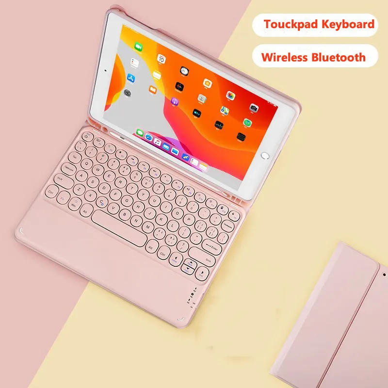 

for IPad 11th Air 11 2025 Air 7 6 5 4 / Pro 11 / 10.2 Inch 10th 9th 8th 7th 10th 10.9in Trackpad Keyboard case with Pencil Slot