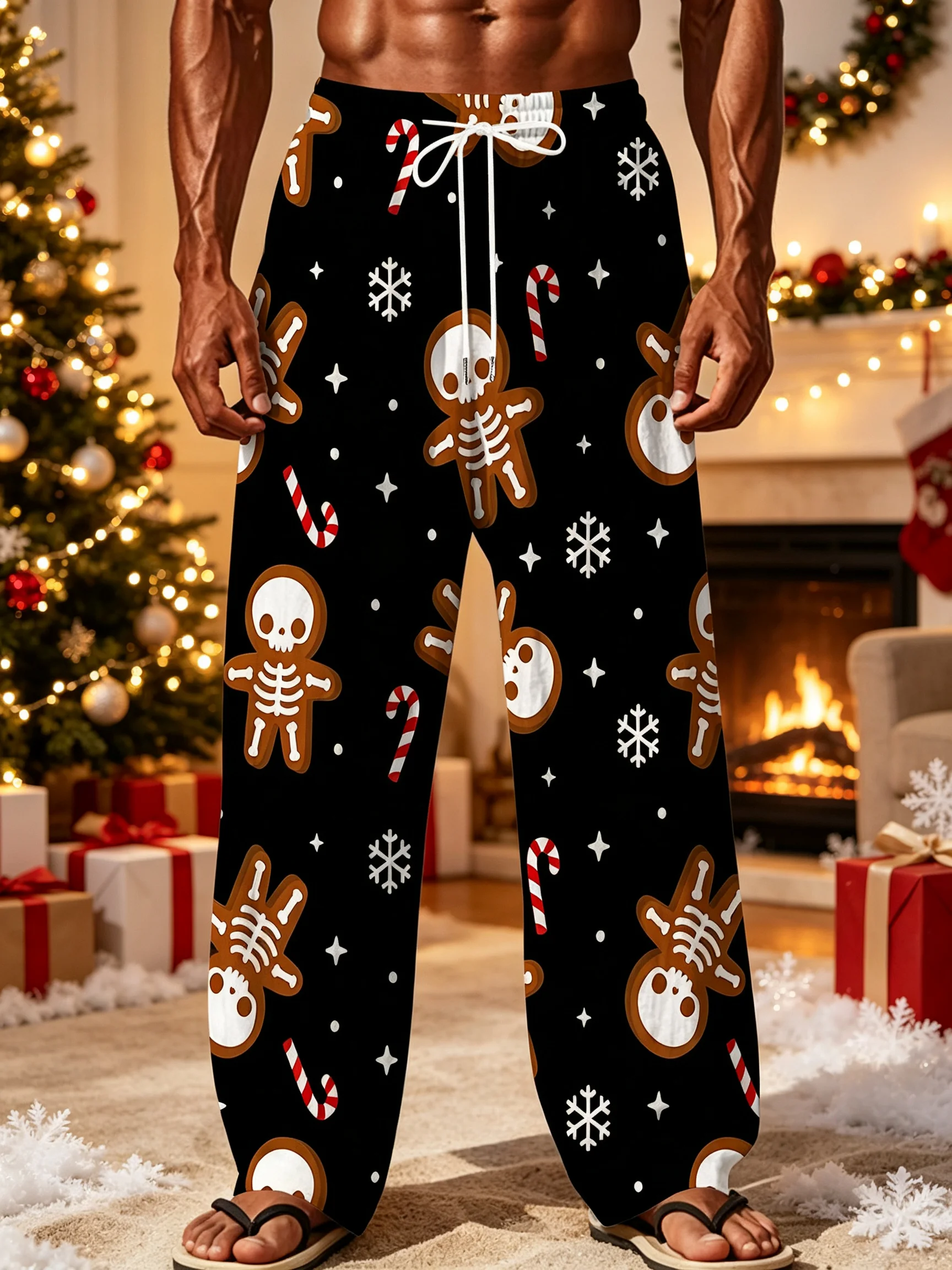 Men'S Long Pants Fashionable Loose Straight European Trendy Casual Trousers Suitable for Holiday Gifts,Outdoor, Fishing, Parties