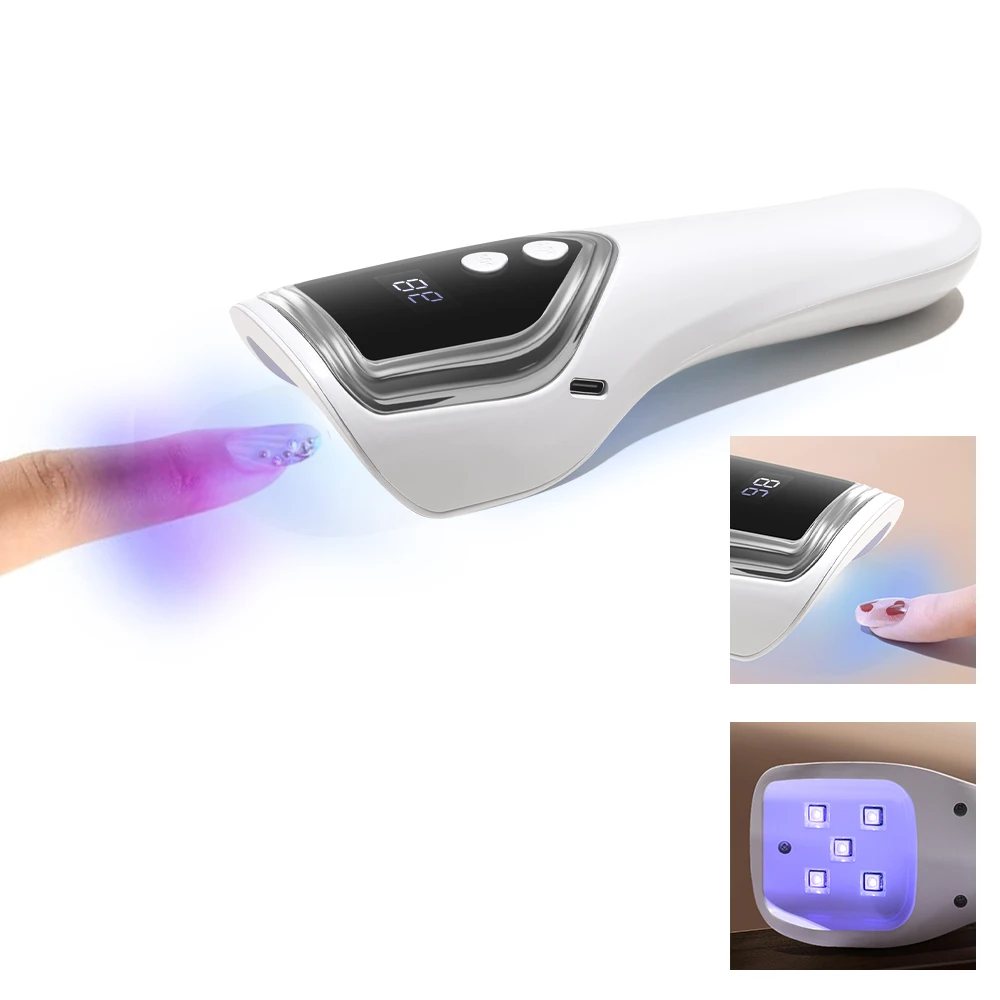 LINMANDA 휴대용 자외선 램프 젤 네일에 적합 휴대용 미니 네일 램프 LED 플래시 네일 큐어링 충전식 네일 드라이어